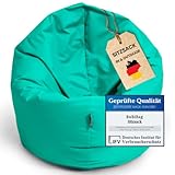 BuBiBag Sitzsack für Kinder und Jugendliche - geeignet als Bodenkissen, Sitzkissen oder...