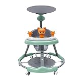 HINOPY Lauflernwagen, Klappbar Baby Lauflernhilfe Spiel Mit Schiebestange...