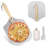 Phieeseriy Pizzaschieber Groß 30,5cm, Aluminium Pizzaschaufel mit Abnehmbaren...