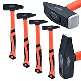 Rexxer | Schlosserhammer-Set | Fiberglasstiel | Hohe Qualität | Ergonomische...