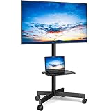 RFIVER TV Ständer Rollbar TV Wagen auf Rollen für 27-60 Zoll Fernseher Fernsehständer...