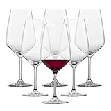 SCHOTT ZWIESEL Bordeaux Rotweinglas Taste (6er-Set), zeitlose Bordeauxgläser...