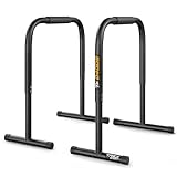 TREX SPORT Dip Barren TX-040DS | Dip Station bis 200 kg, höhenverstellbar |...
