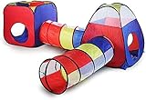 Revivoer 4 in 1 Spielzelt Kinderzelt,Baby Spielzelt Mit Tunnel,für Zuhause & im Garten |...