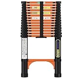 Teleskopleiter 4.4M Ausziehbare Leiter Klappleiter Stehleiter Rutschfester aus...