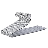 SONGMICS 20 Stück Hosenbügel aus Metall, Kleiderbügel mit offenem Ende und...