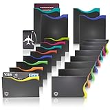 Amazy RFID & NFC Schutzhüllen (20 Stück) inkl. Kofferanhänger – TÜV-geprüft –...
