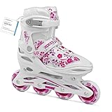 Roces Mädchen Inline-skates Compy 8.0, white-violet, 34-37, 400809