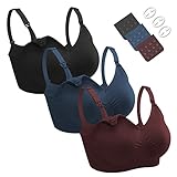 Dresime Still BH, 3 Pcs Nahtloser Schwangerschaft BH Ohne Bügel Mutterschaft BH...