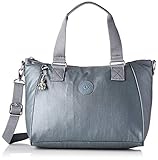 Kipling Damen Amiel Tornistertasche Grau (Steel Gr Metal)