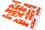 KTM Sticker Aufkleber, 8cm Bike Industries Logo auf Bogen, Maße 17,2 x 24, Rahmen...