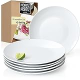 Moritz & Moritz BASIC Essteller Set 6 Personen modern - Ø 27 cm - Hochwertiges...
