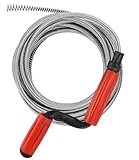 Rohrreinigungswelle, 3 m x 6 mm, Abflussreiniger mit Bohrspitze Abflussspirale,...