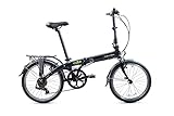 Dahon Fahrrad Vybe D7 Black klapprad, Schwarz, 145-185cm