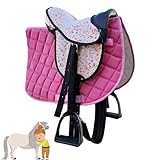 My Sweet Pony® Kinder Shettysattel-Set Pink Flower | Sattel für Pony Shetty...