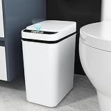 Sensor Mülleimer 12L, Automatik Touchless Mülleimer mit Smart Sensor für Bad Büro...