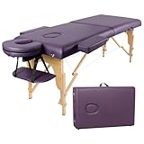Higliocas Massageliege Klappbar Kosmetik Liege: 2-Zonen Holz Massagetisch Mobile...
