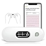 Wellue DuoEK-S Mobiles EKG Gerät, Bluetooth Wireless Tragbarer Herzmonitor mit 0,96 Zoll...