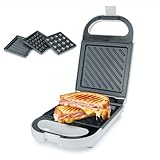 Korona 47020 Sandwichmaker 3 in 1 | 3 wechselbare Plattensets mit...