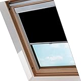 Lospitch Dachfenster Rollo Verdunkelungsrollo für Dachfenster 206 Schwarz (52.0x98.4cm)/...
