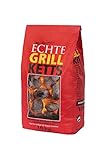 Holzkohlewerk Lüneburg Feuer&Flamme 10 kg Premium Holzkohle Grillketts - ideal...