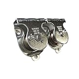 2 STÜCKE Fixed Directional Single Wheel Roller Swivel Hebeseil Flaschenzug Block Outdoor...