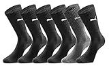 PUMA Unisex Sportsocken Crew 6 Paar Pack - Black Combo - Größe 39-42
