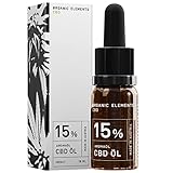 ORGANIC ELEMENTS CBD-Öl 15% Hanföl-Tropfen mit 1500 mg Cannabidiol –...