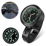 mizikuu Motorrad Uhr, Lenkeruhr Motorrad Wasserdicht Lenkerhalterung Schwarz...