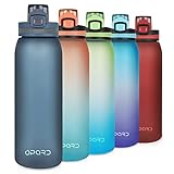 Opard Trinkflasche Sport 900ml -Wasserflasche aus Tritan BPA-Frei, Auslaufsicher...
