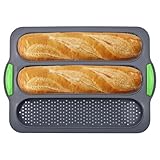 Hochwertige Baguette-Backform aus Silikon, speziell zum Ausrollen von Brot, Baguettes,...