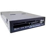 Reader ultron UCR 75in1 + USB Port 3,5'intern schwarz metall 'Bulk'