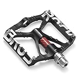 ROCKBROS Fahrradpedale 9/16' Aluminiumlegierung MTB Pedale Mit Abgedichtete Lager...