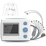 Wellue EKG Gerät 12 Kanal, 24h Holter EKG Monitor mit AI-ECG Analyse, Funktioniert mit PC...