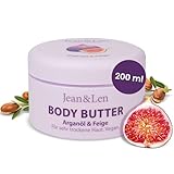 Jean & Len Verwöhnende Body Butter Arganöl & Feige, pH-hautideal, mit verwöhnendem...