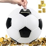 Kinder Spardose Fußball Sparschwein, 15cm Bruchsichere Spardose, SparschweinMünze,...