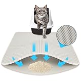 KARAT Katzenstreumatte, Grau, 76 x 61 cm, wasserdichte Unterlage für Katzentoilette -...