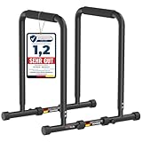 DH FitLife Dip Barren Bars | Dip Station | Kraftstation Fitnessgerät für Zuhause |...