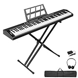 LALAHO E-Piano 88 Tasten Halbgewichteten, Klavier Digital Piano für Anfänger, Full Size...