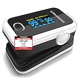 GRUNDIG Pulsoximeter Sauerstoffsättigung Oximeter TESTSIEGER - Hochpräzises...