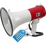 McGrey MP-500HS Megaphon (Sprachrohr, 25 Watt RMS/80 Watt MAX, bis zu 1000m Reichweite,...