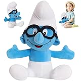 YISKY Smurfs Plüschtier, 28CM Schlümpfe Plüschpuppe, Anime Cartoon Schlümpfe...