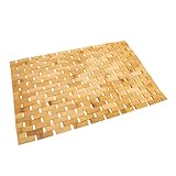 Ipetboom Bambus Badmatte rutschfeste Strapazierfähige Fußmatte aus Bambus für...
