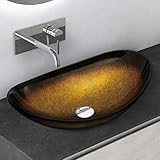 Mai & Mai Waschbecken Glas Aufsatzwaschbecken Glaswaschbecken Handwaschbecken...