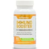 Sunsevita Immuno Booster Immunsystem Stärken - 8-in-1 Multivitamin mit Vitamin C, D3, K2,...