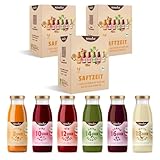 Saftzeit 3-Tages-Fastenkur Bio | 3x 6 Flaschen mit abgestimmten Frucht- und Gemüsesäften...