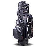Big Max Aqua Silencio 3 Golf Cartbag 2020-100% wasserdichte Golftasche (Black)