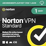 Norton VPN Standard 2025 | 1 Geräte | 1-Jahres-Abonnement | Aktivierungscode...