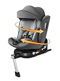 Jovikids 360° Drehbar Kindersitz mit ISOFIX, i-Size 40-150cm(ab Geburt -12 Jahre) Baby...