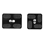 Aupoko Schnellwechselplatte 50mm + 40mm, 2 Stück Kamera Platte PU40 & PU50, Quick Release...